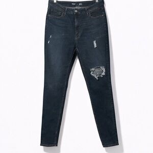 Old Navy Dark Blue Rockstar Super Skinny Jeans